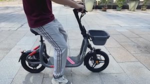 Грузовой электросамокат с сиденьем OKAI EA20 Ceetle Glide