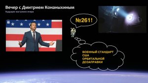 Вечер с Дмитрием Конаныхиным №261 Военный стандарт США дозаправки на орбите