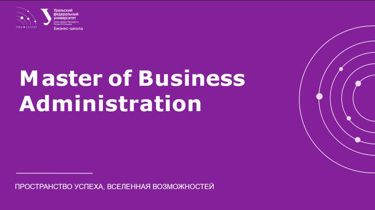 Презентация программы MBA 2025 смотреть онлайн