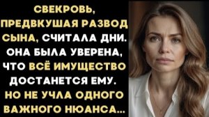 ИСТОРИИ ИЗ ЖИЗНИ/Свекровь ждала развод сына, она думала, что всё имущество достанется ему/Рассказ