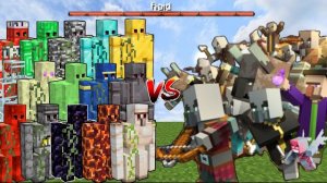 МАЙНКРАФТ ЭКСПЕРИМЕНТЫ, сколько волн рейда может пережить голем майнкрафт?