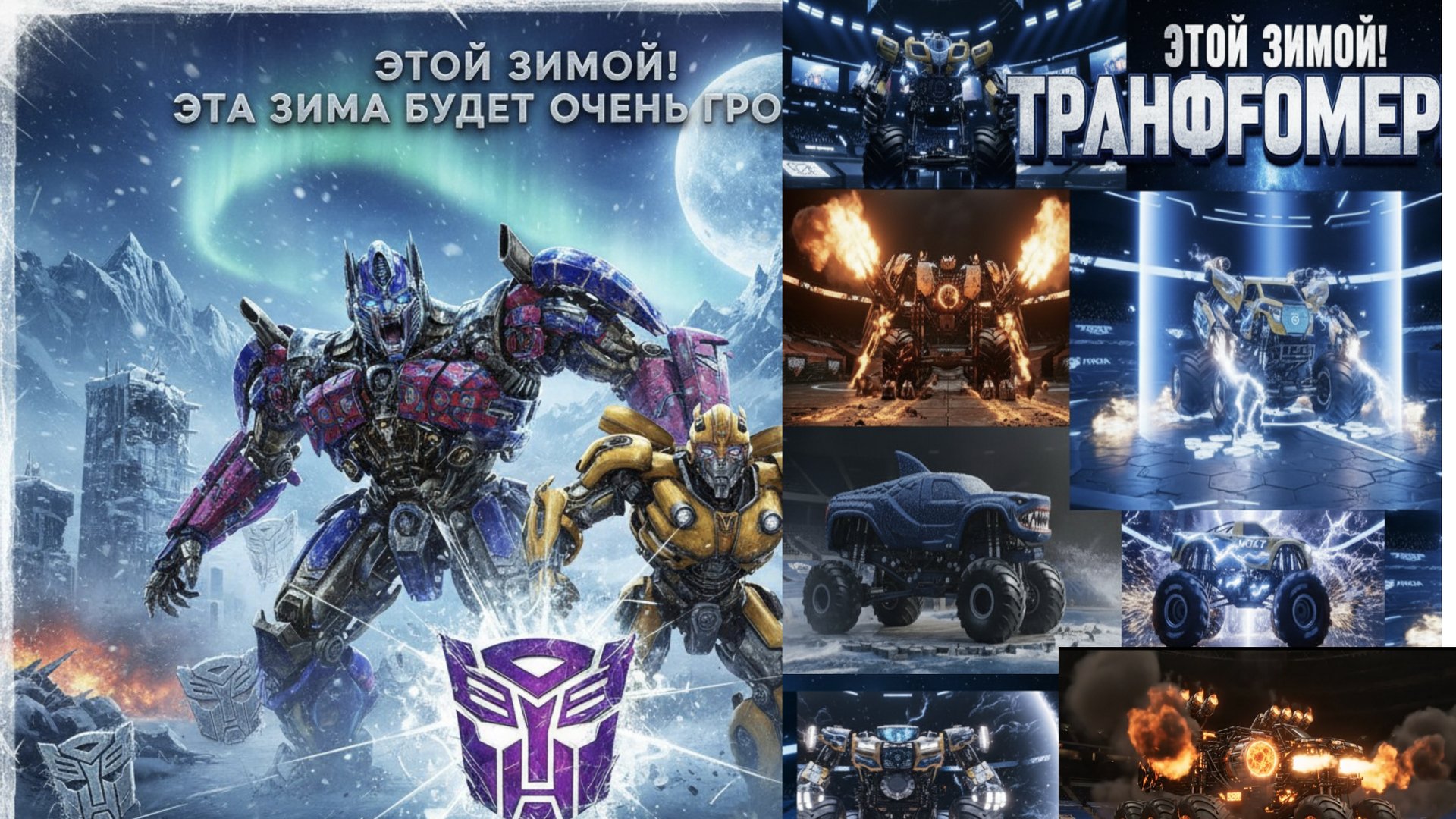 Трансформеры: Монстр Траки — Трейлер (2025) | Эпичный экшен и VFX👆⚡️ смотреть онлайн