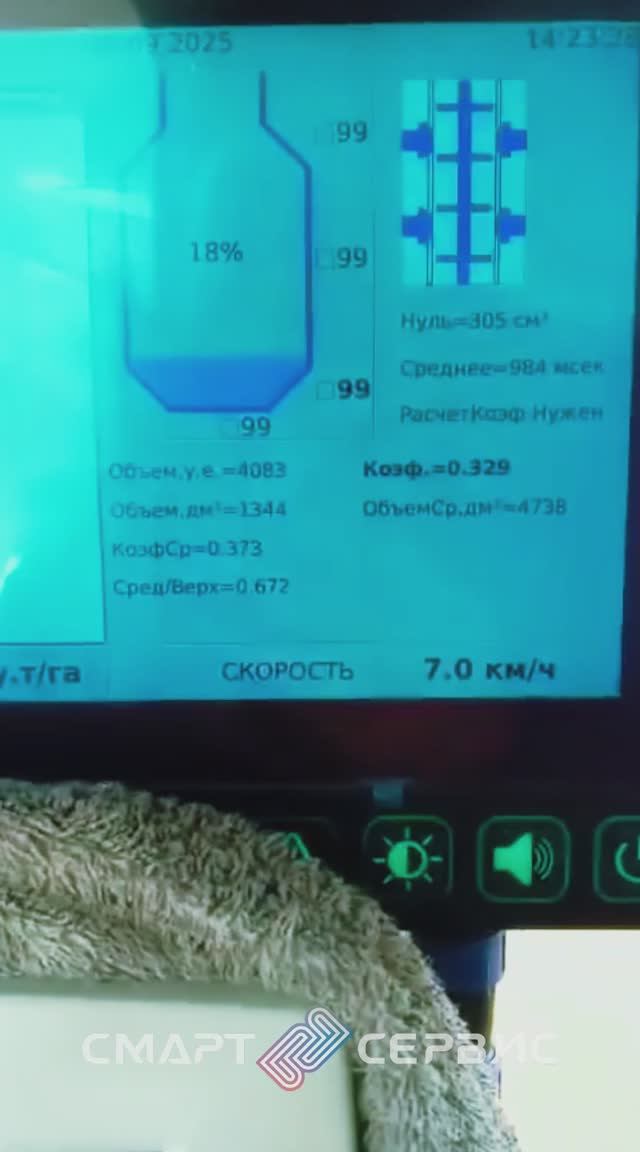 Демонстрация работы системы картирование урожайности 