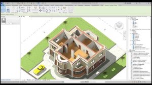 Создание модели коттеджа в Revit.  Проект Тарховой Алёны