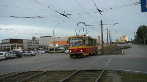 Трамвай Tatra T6B5SU-3179. Покатушки по Барнаулу.