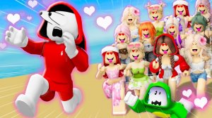 Джей Джей и Майки застряли с сумасшедшими фанатками на пляже! Анимация Роблокс