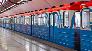 Москва. Поездка на метро-поезде 81-714.5М по Люблинско-Дмитривской линии