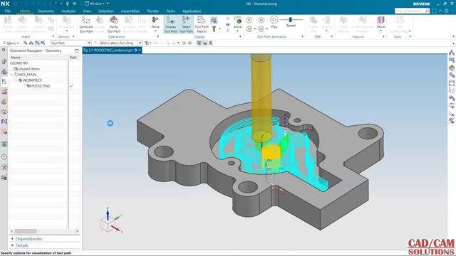 4. Pocketing Milling undercut смотреть онлайн