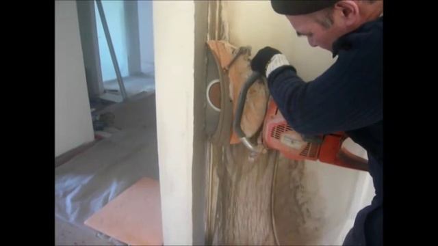 Алмазная резка бетонной стены смотреть онлайн
