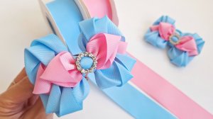 Красивые и нежные бантики из репсовых лент
