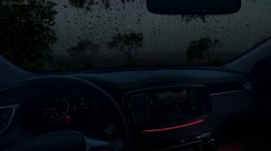 Звук дождя в уютной машине для релаксации, снятия стресса и глубокого сна 🌧️