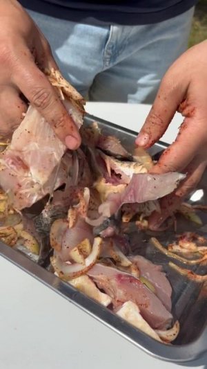 Шашлык из карпа