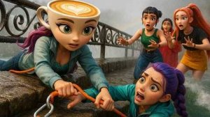 БАЛЕРИНА КАПУЧИНО СПАСАЕТ РУМИ ОТ ВОДОПАДА НИАГАРА! K-POP охотники и мозговой хаос!