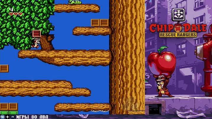 Я играю в игру Чип и Дейл на приставке Денди. Это очень забавная игра с классическим геймплеем. смотреть онлайн