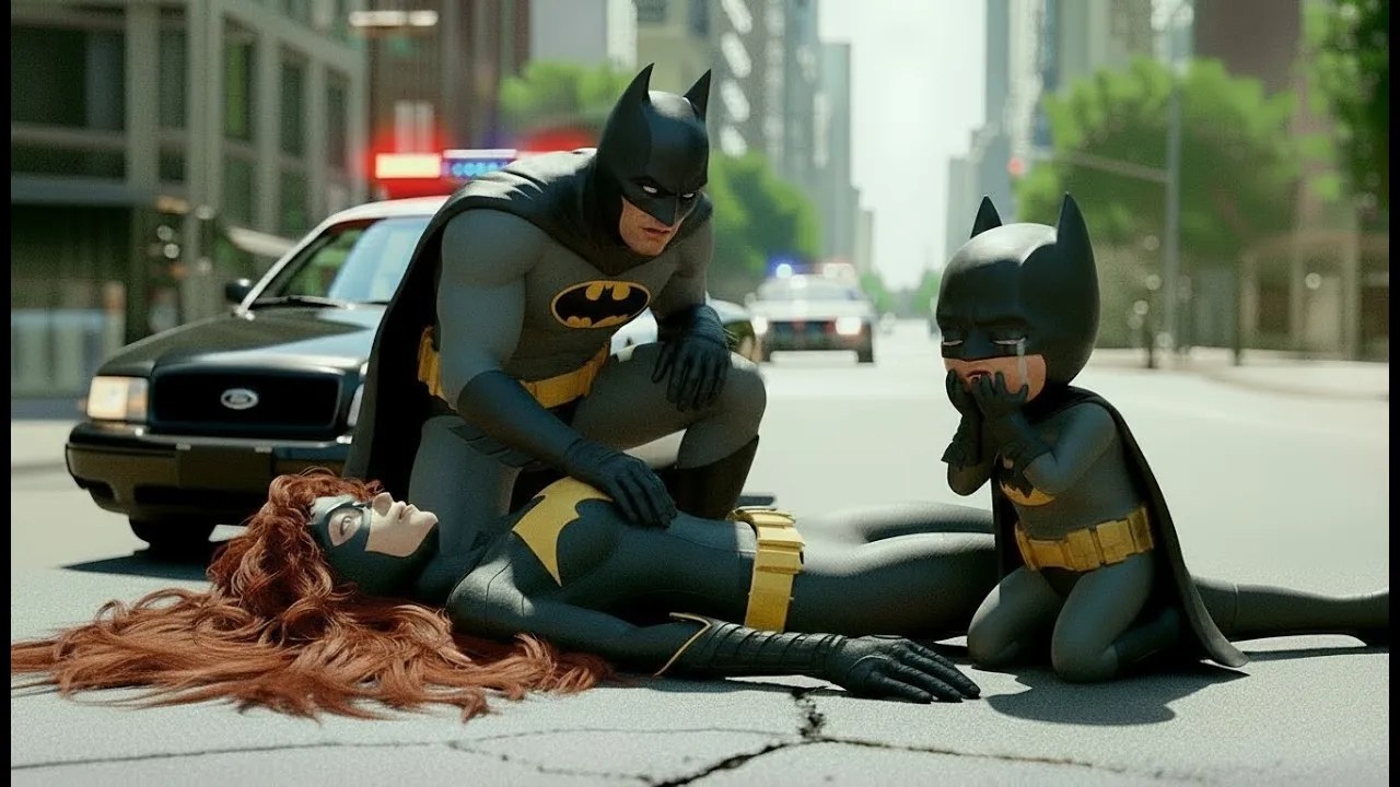 Бэтмен, Бэтгёрл и Бэтмен-младший против Джокера — эпическая битва супергероев! Анимация Роблокс