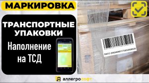 Создание транспортных упаковок КИТУ, SSCC на ТСД | Агрегация