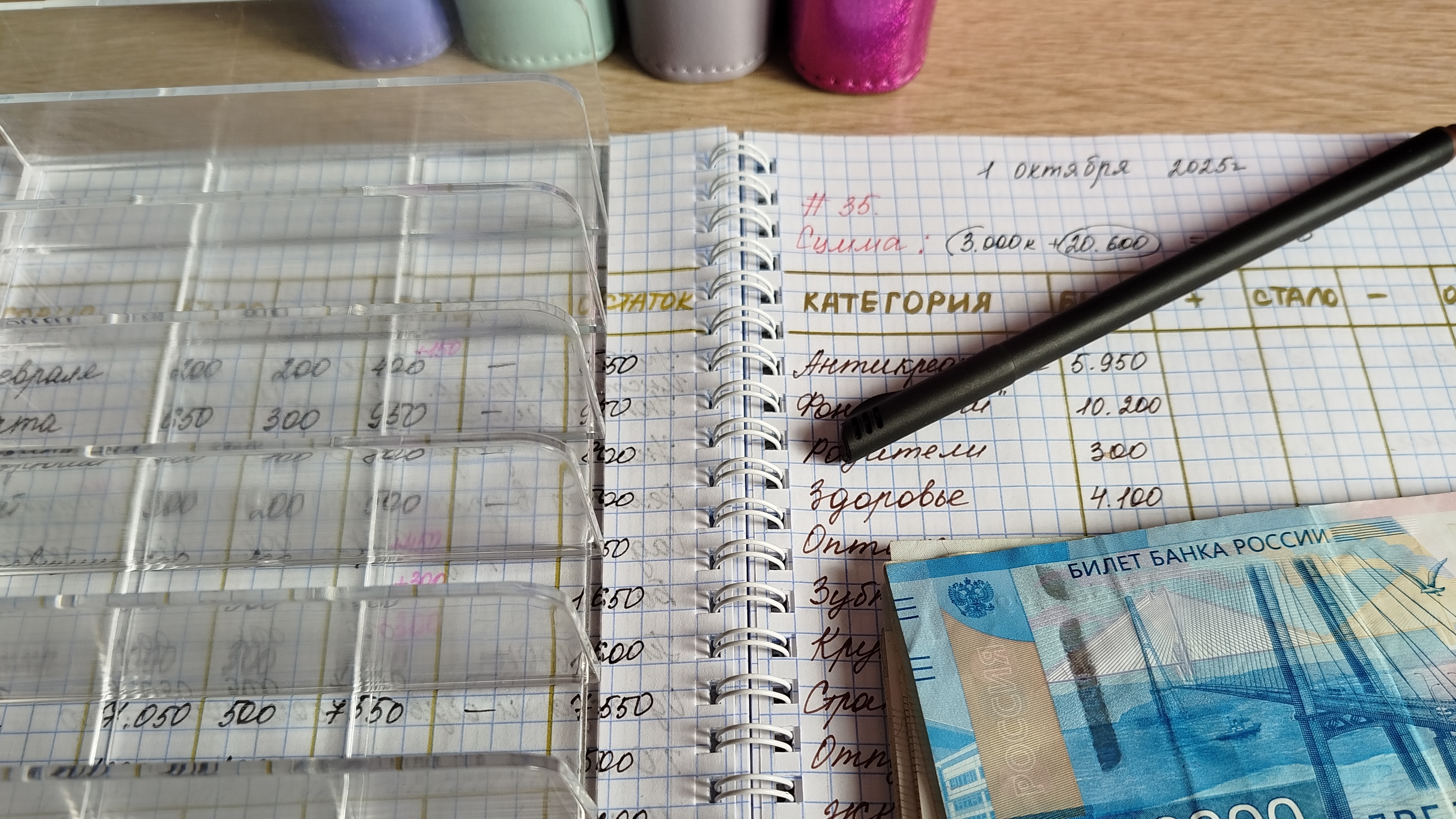 Распределение денег 💰 по конвертам # 35