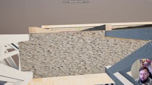 Утепление кровли ЛСТК с перекрытием вентзазора