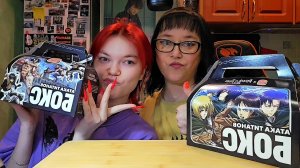 Мукбанг | Бургер Кинг | Атака Титанов Бокс | Обжор Асмр