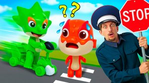 🐉 Флэш чуть не врезался в здание?! 🛴💥 Что натворили Отважные дракончики на скутерах!