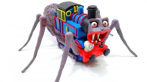 ЛЕПИМ СТРАШНЫЙ ПАРОВОЗИК ТОМАС