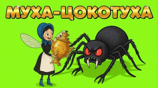 🐝✨ Муха-Цокотуха ✨🕷️ Мультфильм-сказка для детей