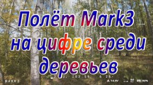 Полёт Mark3 на цифре DJI O4 Unit Pro среди деревьев