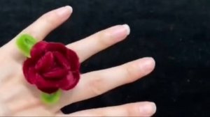 Кольцо роза из синельной проволоки, поделки из проволоки