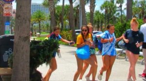 BUSHMAN SCARE PRANK AT THE BEACH PART 2