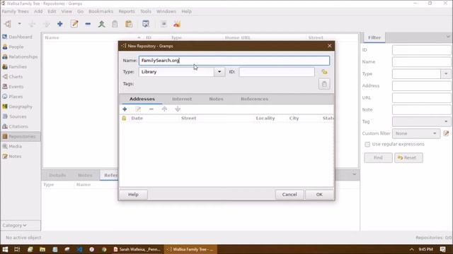Gramps Tutorial #5： Repositories, Sources, & Citations смотреть онлайн