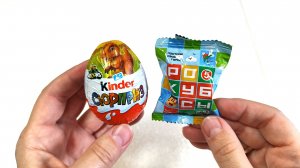 Рокубсы Пятёрочка 🟩🟥 Kinder Сюрприз динозавры малыши 🦖🦕