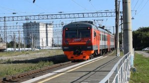 Электропоезд ЭД9Э-0057. Покатушки от Повалихи до Зудилово+отправление.