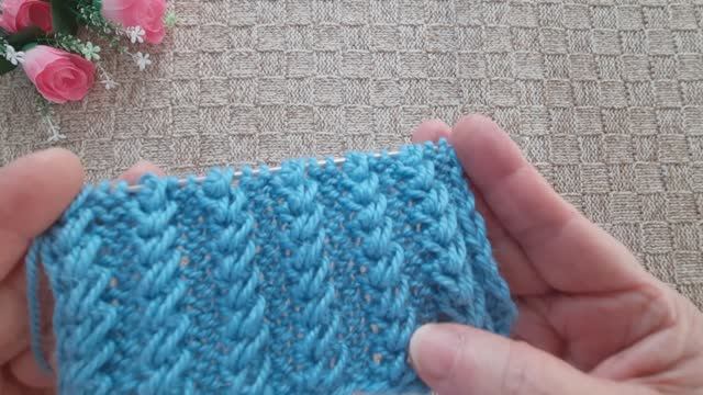 Объемный узор для шапки, снуда и не только.. смотреть онлайн