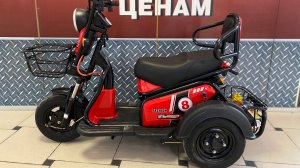 Трехколесный двухместный электроскутер для пожилых людей и инвалидов - Eco Koleso Dacha (Дача)