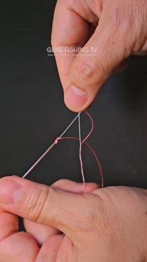 Супер узел для соединения плетёнки с поводком. Легко, гладко и прочно!