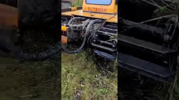 Земснаряд, экскаватор, амфибия Botsman, очистить водоем, углубление, добыча, камыш, ил, золото,торф