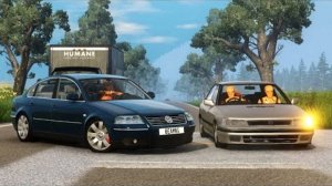 BeamNG Drive — Опасные аварии при обгоне