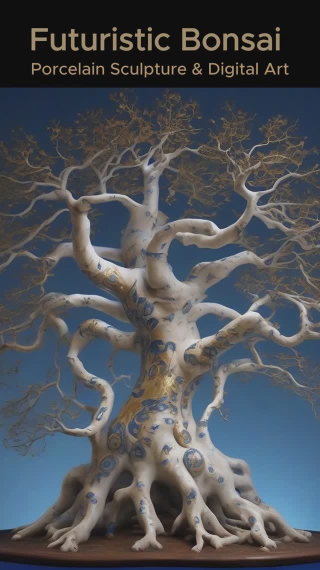 Фарфоровый бонсай • Уникальное искусство и интерьерный декор