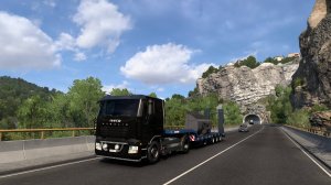 Euro Truck Simulator 2 1.54 Зеница (BIH) в Крагуевац (SRB) Ковш для камней Volvo SPN P T SEG