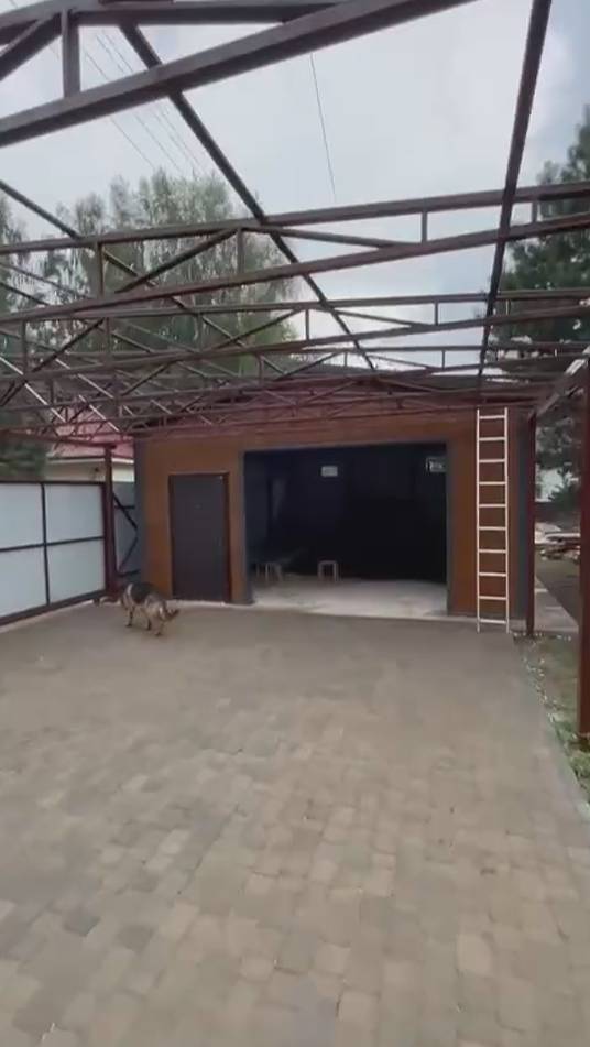 Гараж из сэндвич панелей