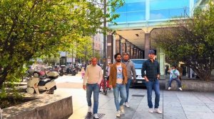 Милан, Италия, октябрь, пешеходная экскурсия