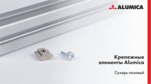 Сухарь пазовый для конструкционного алюминиевого профиля Alumica