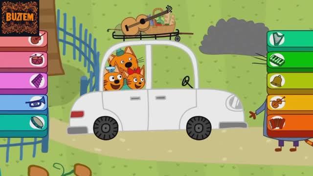 Три Кота! музыкальная раскраска!! Рисуем вместе с героями Мультика!! смотреть онлайн