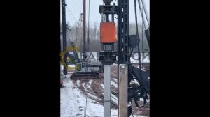 Забивка свай сваебоем КБУРГ в г.Казань