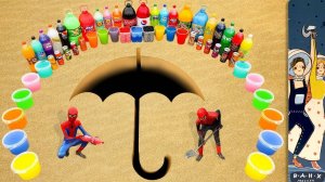 Мультики для детей Эксперимент: мощное извержение зубной пасты из зонтика. Мультики эксперименты