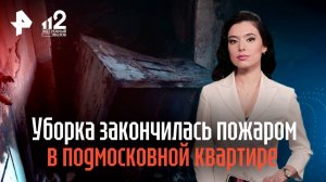 Уборка в квартире закончилась пожаром в Подмосковье