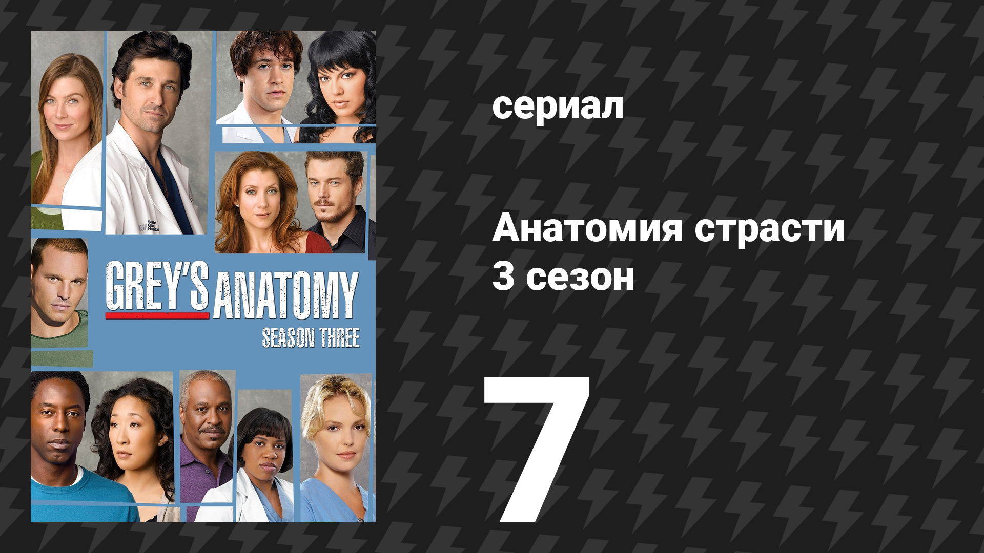 Анатомия страсти 3 сезон 7 серия «Там, где парни» (сериал, 2006)