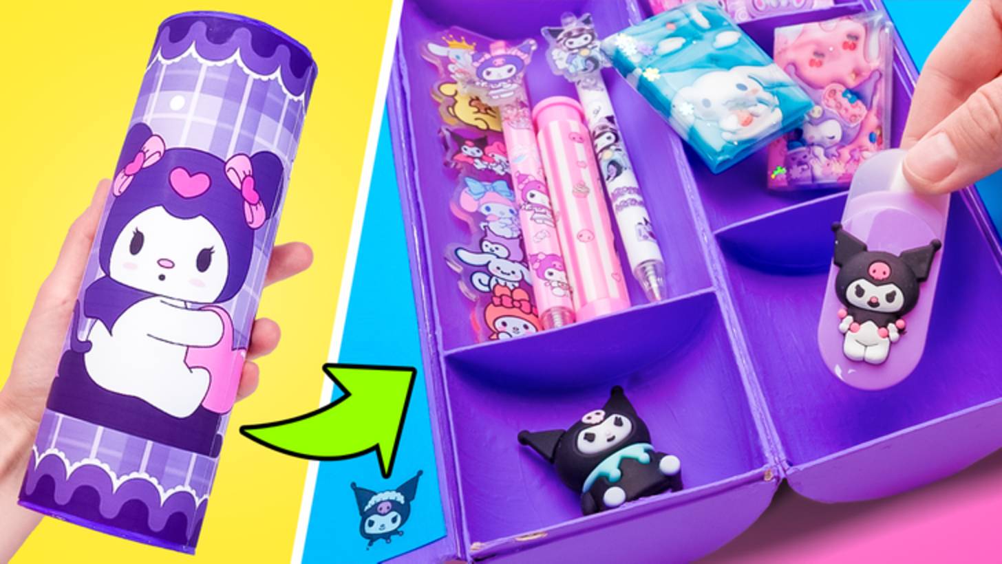 Тюбик от чипсов превращается в крутой пенал ✨🍟✏️ смотреть онлайн