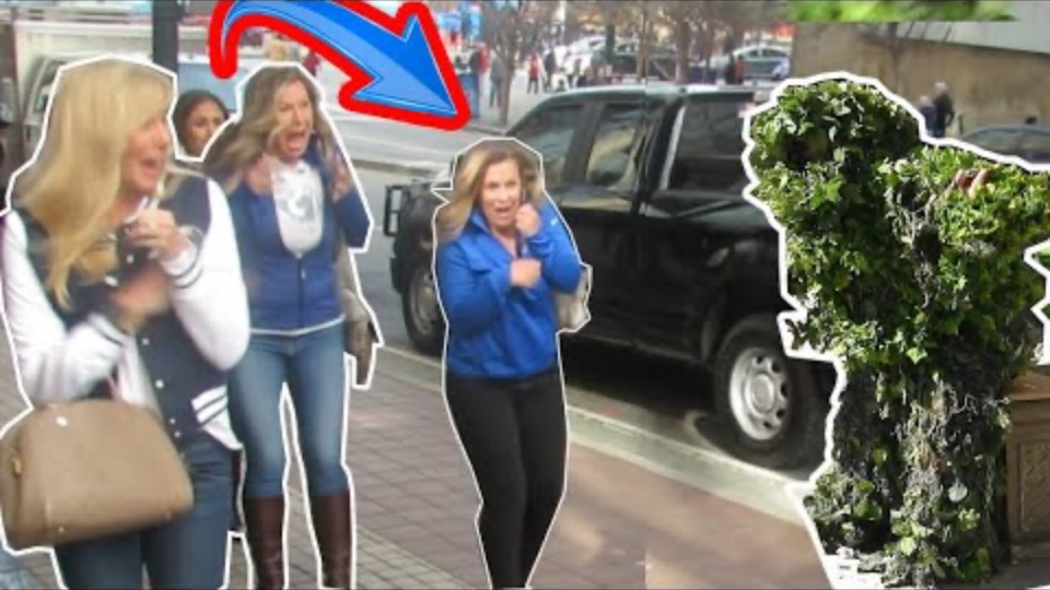 BUSHMAN PRANK ON CHEERLEADERS!