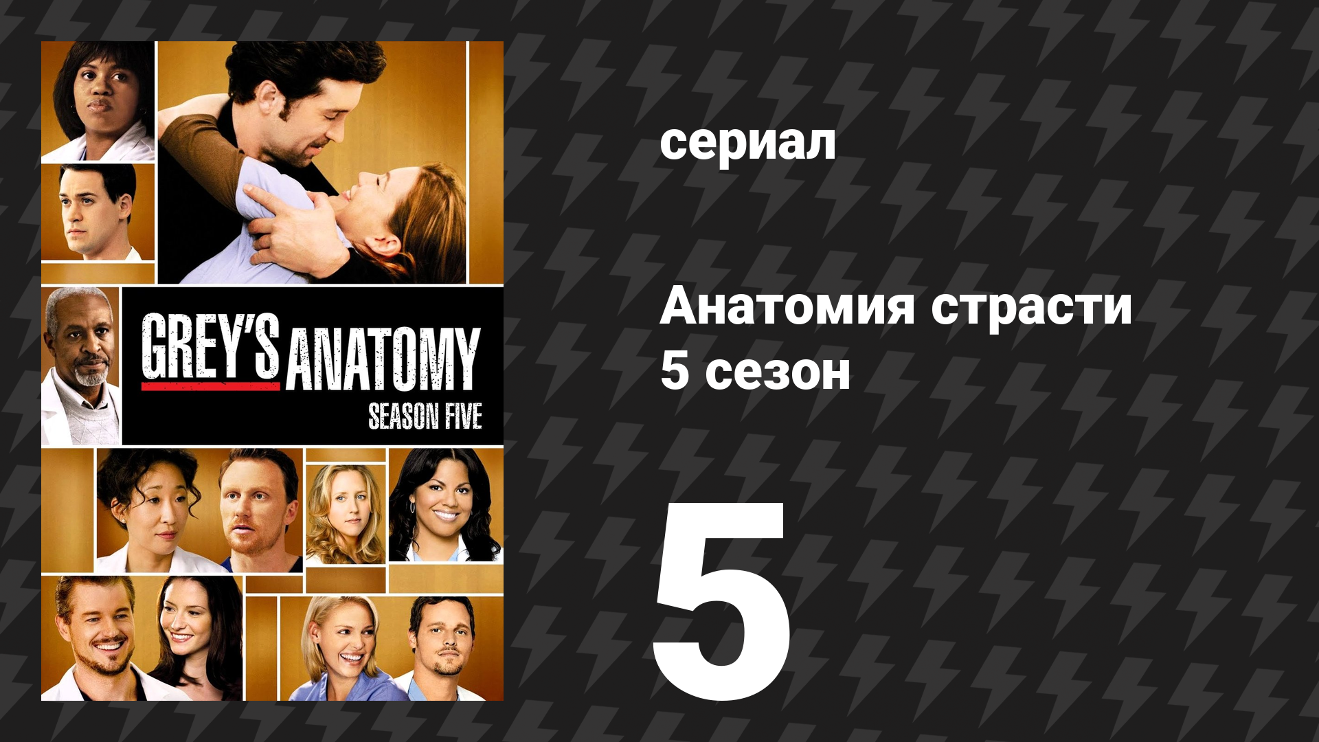 Анатомия страсти 5 сезон 5 серия «Работа в команде» (сериал, 2008)